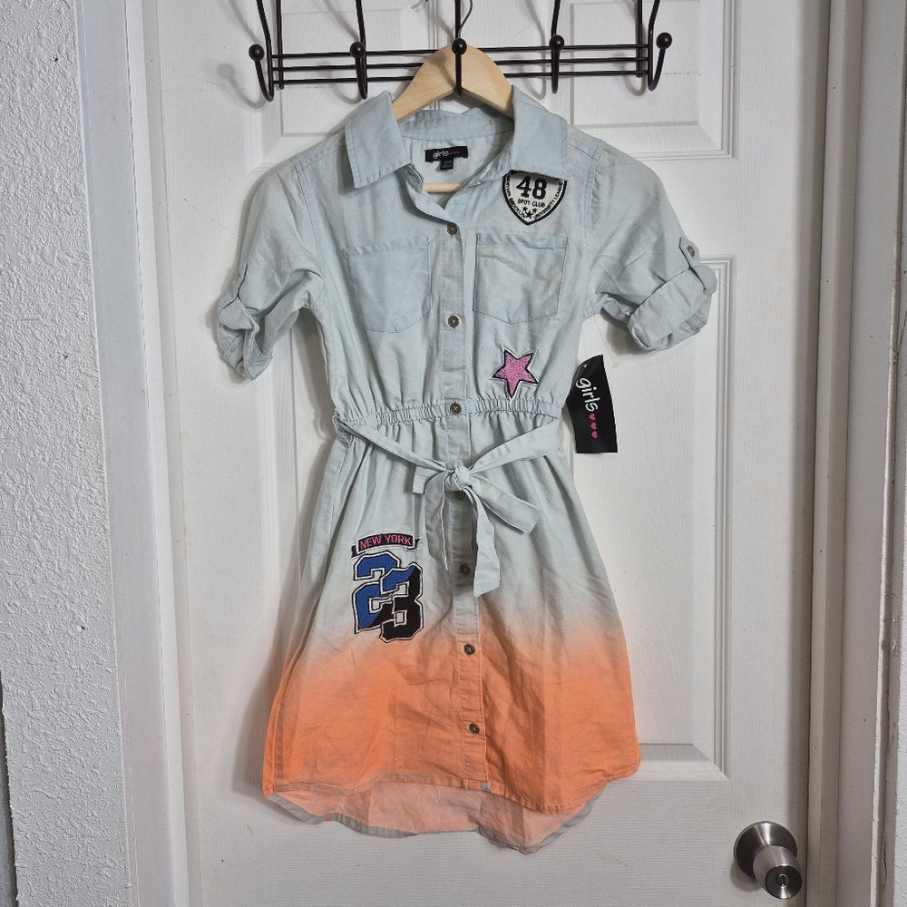 Girls Dress 14-16 years Shirt Dress Size XL